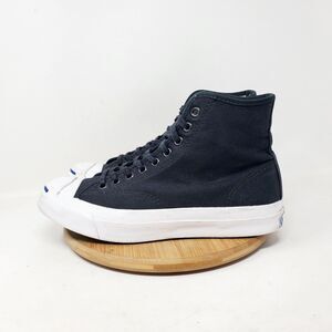 Converse Jack Purcell Shoes Women 8.5 Sneaker Black High Top Athletic